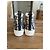 Sneakers Alte Dior Oblique in Tessuto Nero Blu Beige - vista 4