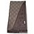 Sciarpa reversibile Gucci GG in lana marrone e beige Marrone scuro