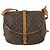 Borsa Saumur Louis Vuitton in tela Monogram 35 Marrone - vista 2