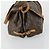 Borsa Saumur Louis Vuitton in tela Monogram 35 Marrone - vista 3