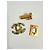 CHANEL rara chiusura originale CC turnlock D'oro Blu chiaro - vista 3