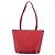 Borsa tote vintage Burberry in pelle Rosso - vista 2