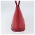 Borsa tote vintage Burberry in pelle Rosso - vista 4
