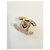 CHANEL  chiusura originale CC turnlock Bianco D'oro - vista 2