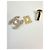 CHANEL  chiusura originale CC turnlock Bianco D'oro - vista 3