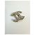 CHANEL  chiusura originale CC turnlock Bianco D'oro - vista 4