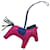Porte-clés Hermès Rodeo MM Rose Bleu Violet  - vue 2