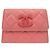Monedero de cuero rosa Chanel