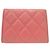 Monedero de cuero rosa Chanel - vista 2