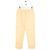 Maison Ullens Pantalones Rectos de Cuero Beige