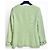Giacca in tweed bouclé verde menta con zip e applicazioni Chanel 04C FR 42 Verde chiaro - vista 11