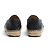Espadrilles in Pelle Nera Chanel EU37 CC Nero su Nero Scarpe Flat UK4 US6.5 - vista 4
