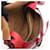 Borsa a Spalla Loewe Gate Small Rosso  - vista 3