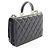 Borsa a Spalla Chanel Trendy CC con Manico Superiore Nero - vista 2