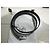 Hermès shoulder strap for Hermès Kelly handbag black leather palladium jewelry length 92cm - view 3
