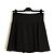 Falda Patinadora Negra Max Mara FR40 Crepé de Lana Negro UK12 US10