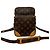 Borsa a spalla mini Pochette Monogram in pelle Louis Vuitton Marrone