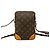 Mini borsa a spalla in pelle Monogram Louis Vuitton / Pochette Marrone - vista 3