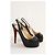 Christian Louboutin Schwarze Lederabsätze - Ansicht 3