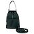 Borsa in tela e pelle con logo Prada Nero