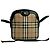 Mini borsa a spalla Pochette in tela e pelle Nova Check di Burberry Nero Beige