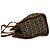 Bolsa de mão em lona e couro com logo FF Zucchino da Fendi - vista 5
