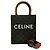 Céline CELINE Vertikaler Cabas Mini Leder 2-Wege-Handtasche Braun