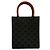 Céline CELINE Vertikaler Cabas Mini Leder 2-Wege-Handtasche Braun - Ansicht 3