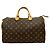 Borsa Boston Louis Vuitton Speedy 35 in pelle Monogram Marrone - vista 3
