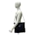 Bolsa de nylon e couro Saffiano com logo triangular Prada Preto - vista 2