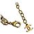 Collana choker Chanel Coco Mark in strass dorato e perle finte D'oro - vista 3
