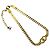 Collana choker Chanel Coco Mark in strass dorato e perle finte D'oro - vista 5