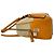Prada Triangle Logo Canvas and Leather Tote Bag Beige - view 5