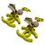Clip-Ohrringe mit Coco Chanel-Motiv Pink Golden Gelb - Ansicht 5