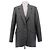 DMN Grau gestreifter Anzugjacke
