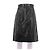 Falda de cuero negra Hugo Boss Negro