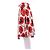 Falda Kenzo con flores blancas y rojas de algodón Talla 34 Blanco - vista 4