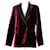 DMN Blazer de Terciopelo Burdeos