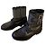 Botas de couro com studs Saint Laurent Preto
