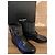 Botas de couro com studs Saint Laurent Preto - vista 2