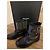 Botas de couro com studs Saint Laurent Preto - vista 4