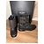 Botas de couro com studs Saint Laurent Preto - vista 8