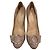 Autre Marque Décolleté in pelle Sergio Rossi Beige - vista 2