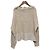 Autre Marque Chaqueta de tweed con flecos tres puntos Beige - vista 4