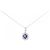 Autre Marque Au750 Saphir-Diamant-Halskette Silber