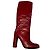 Rote Lederstiefel Prada