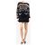 Louis Vuitton Falda mini texturizada negra con muesca - talla UK 10 Negro - vista 2