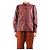 Ganni Rote Leopardenmuster-Bluse - Größe UK 12