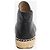Chanel Espadrillas in pelle nere alte - taglia EU 38 (UK 5) Nero - vista 3