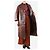 Ganni Brauner oversized Leder-Mantel - Größe S - Ansicht 4
